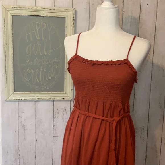 Dresses & Skirts - 🌺3 for $30🌺 Bohemian burnt orange smocked dress